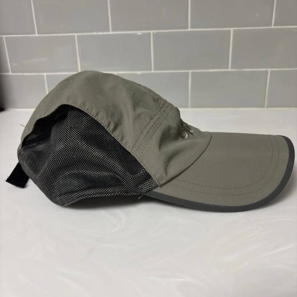 Outdoor Research 5 Panel Cap Gray One Size Adjustable Embroidered Nylon Hat